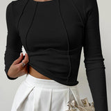 Linea Form – Sculpted Seam Long Sleeve Top
