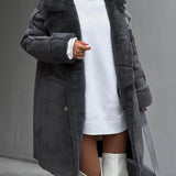 Frost Luxe – Shearling Trench Coat