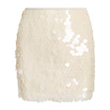 Champagne Sequin Party Mini Skirt – Sparkle Statement Bottom