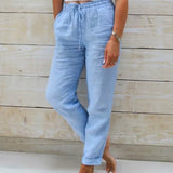 Lina Linen Drawstring Pants