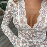Selene Whisper – Scalloped Lace Top