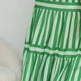 Playful Whimsy Stripe Midi Dress – Bold Summer Charm