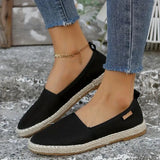 Women’s Canvas Espadrilles – Lightweight Flat Slip-On Summer Shoes