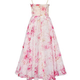 Women’s Fit & Flare Floral Midi Dress – Sleeveless A-Line Sundress