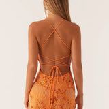 Women’s Sequin Cami Mini Dress – Strappy Backless Party Dress