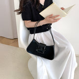 Women’s Shoulder Bag – Bow Detail PU Leather Small Purse