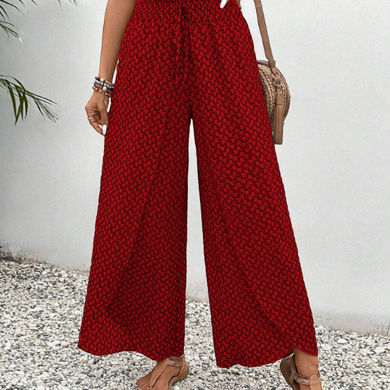 Juana - Women's Pants with Geometric Print