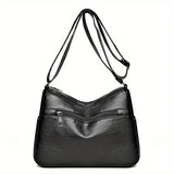 Faux Leather Crossbody Bag