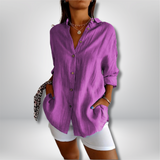 Johanna - Comfortable Blouse with Long Sleeves