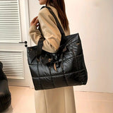 Puffy Black Shoulder Bag