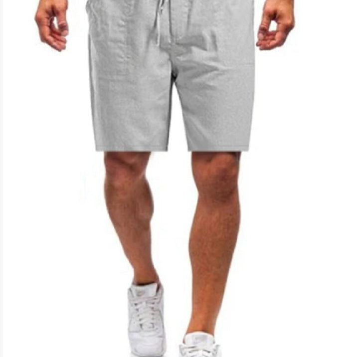 Beau - Men's linen shorts in large sizes