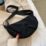 Crescent shaped bag