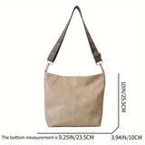 Chic Minimalist Retro Leather Tote Bag