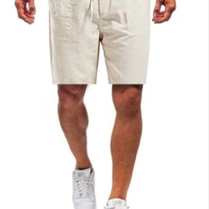 Beau - Men's linen shorts in large sizes