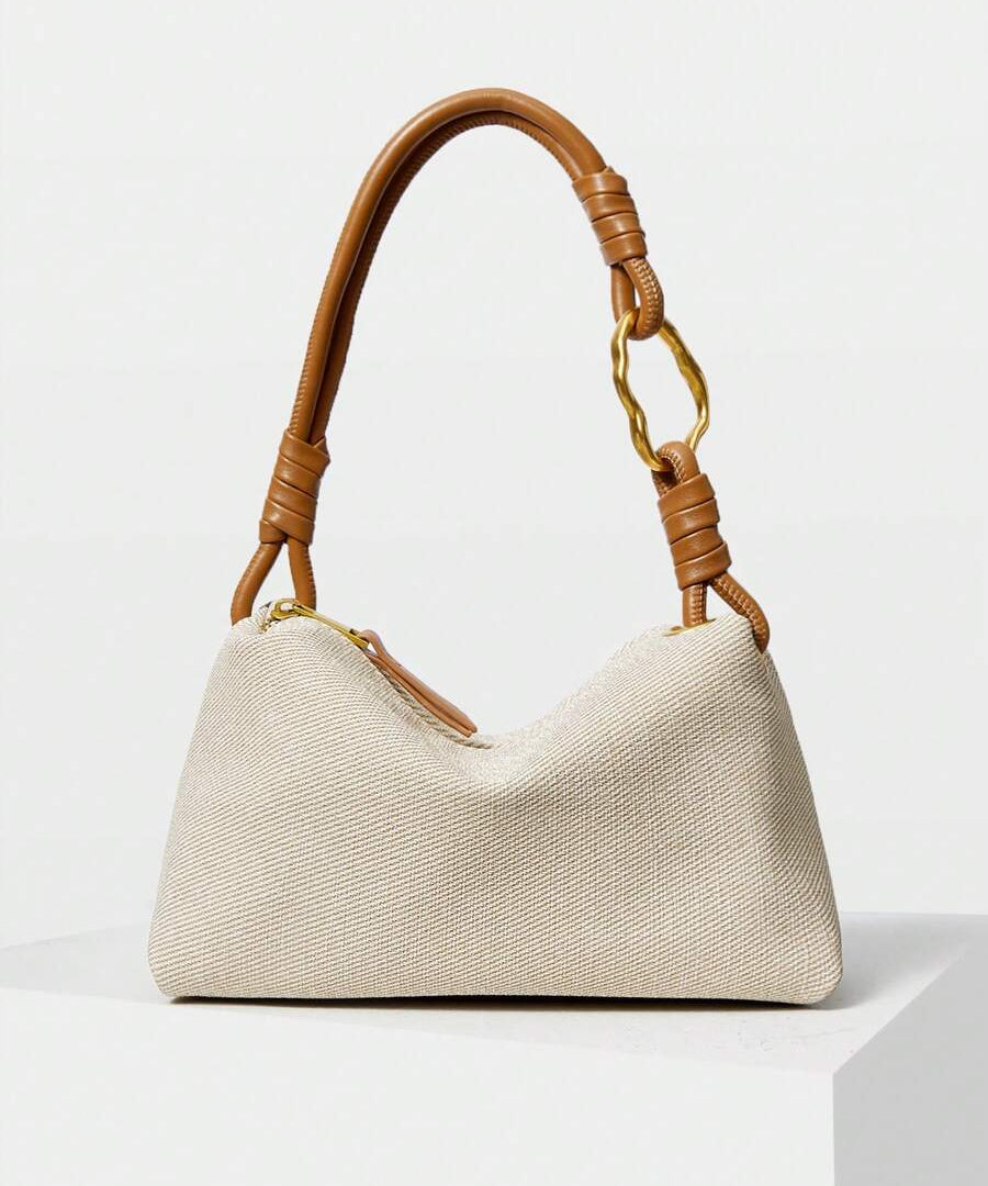 ROTIN — Woven Handle Hobo Bag