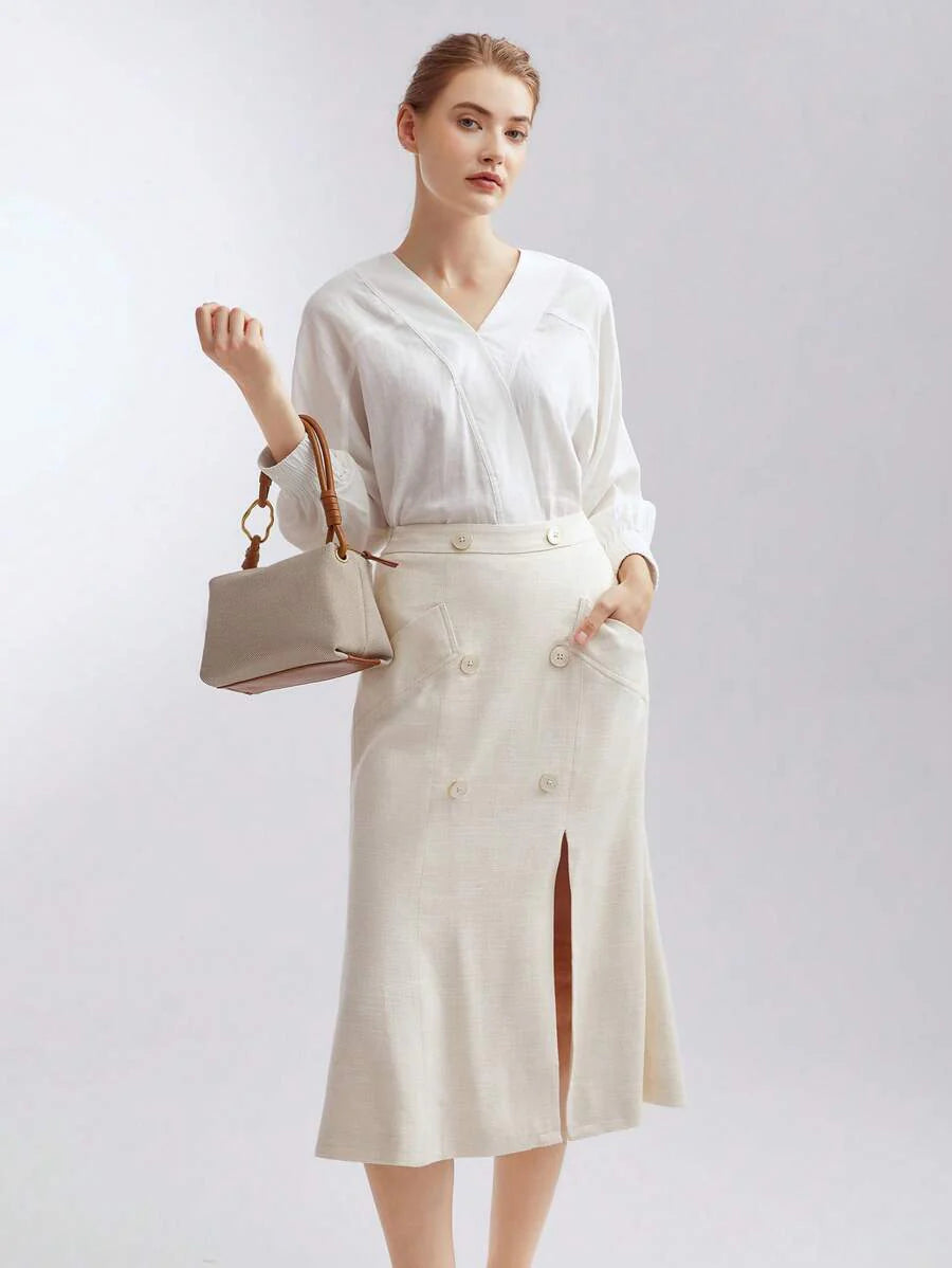 ROTIN — Woven Handle Hobo Bag
