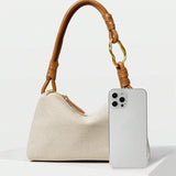 ROTIN — Woven Handle Hobo Bag