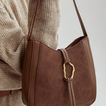 ANNEAU — Metal Ring Shoulder Hobo Bag