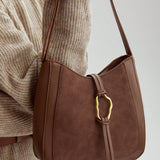 ANNEAU — Metal Ring Shoulder Hobo Bag