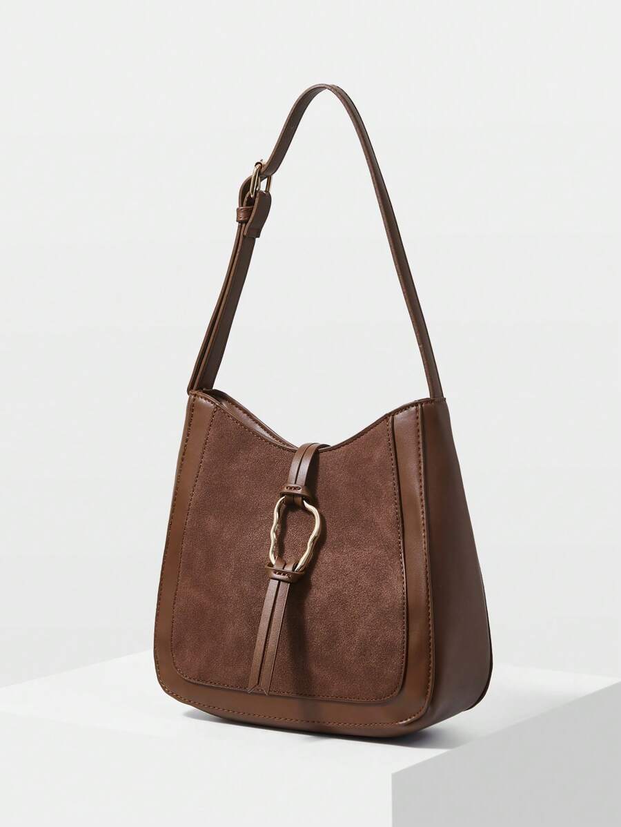 ANNEAU — Metal Ring Shoulder Hobo Bag