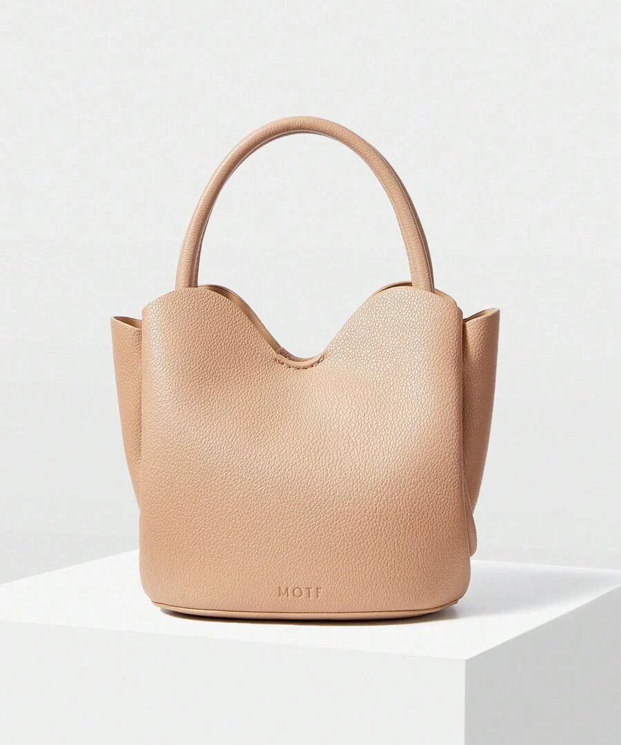 COROLLE — Petal Top Bucket Bag Khaki
