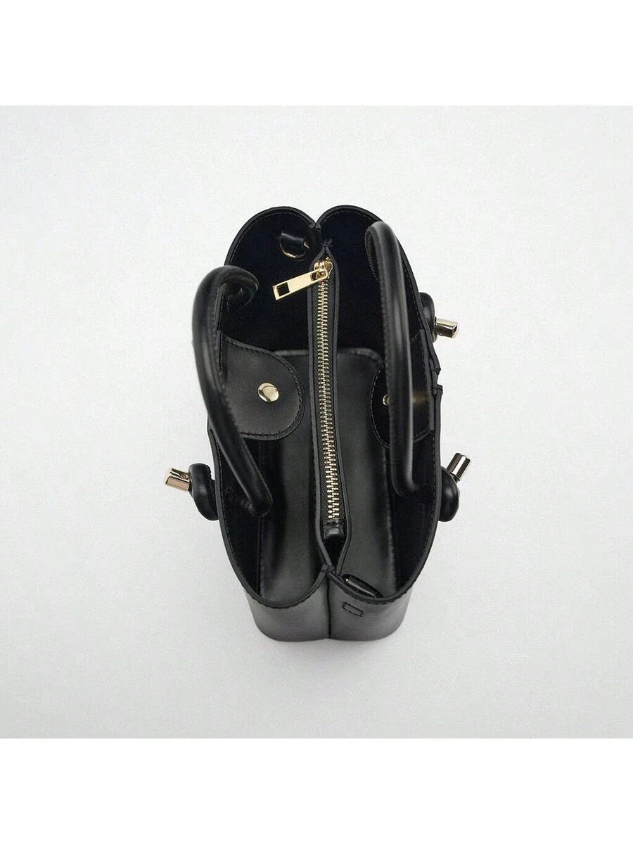 CÉLADON — Mini Structured Top Handle Tote