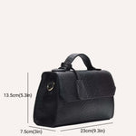 ÉCAILLE — Snake Texture Top Handle Bag