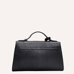 ÉCAILLE — Snake Texture Top Handle Bag