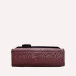 ÉCAILLE — Snake Texture Top Handle Bag