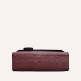 ÉCAILLE — Snake Texture Top Handle Bag