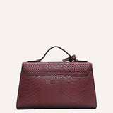 ÉCAILLE — Snake Texture Top Handle Bag