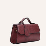 ÉCAILLE — Snake Texture Top Handle Bag