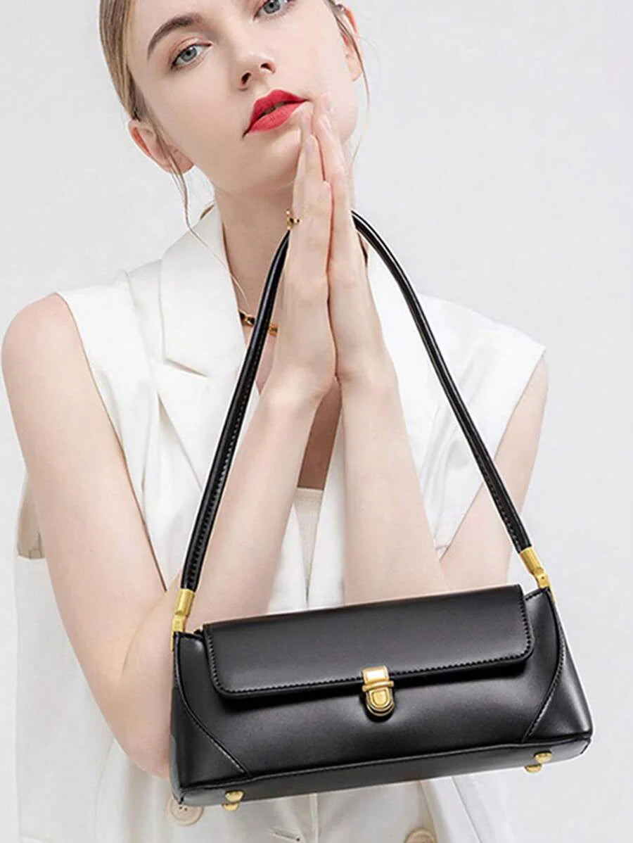 LOQUET — Retro Flap Baguette Bag