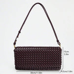 TRESSE — Woven Baguette Shoulder Bag