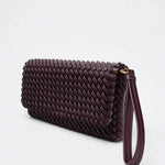 TRESSE — Woven Baguette Shoulder Bag