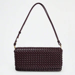 TRESSE — Woven Baguette Shoulder Bag