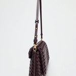 TRESSE — Woven Baguette Shoulder Bag