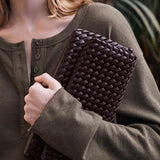 TRESSE — Woven Baguette Shoulder Bag