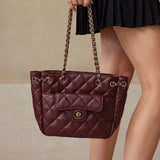 MATELASSÉ — Quilted Chain Shoulder Bag