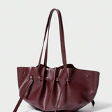 CHIFFONNÉ — Ruched Oversized Tote Bag
