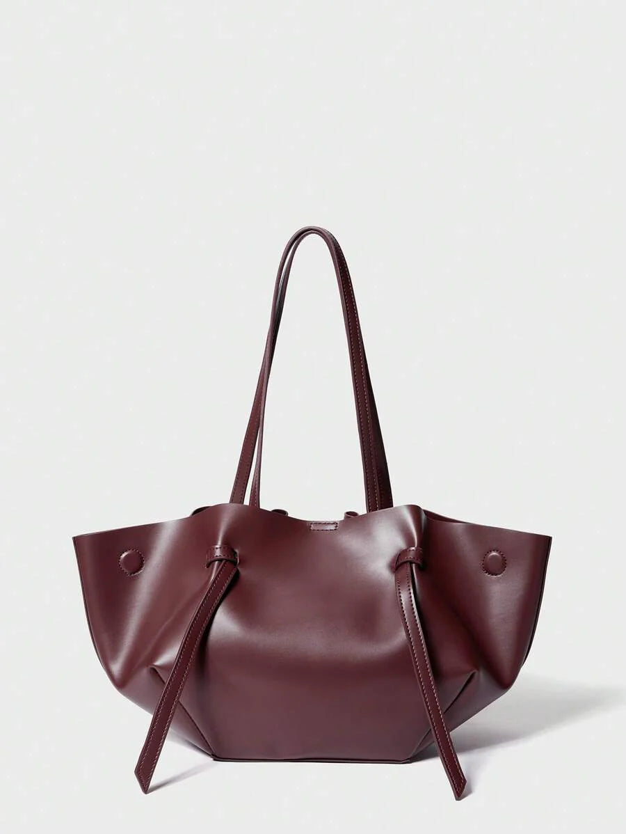 CHIFFONNÉ — Ruched Oversized Tote Bag