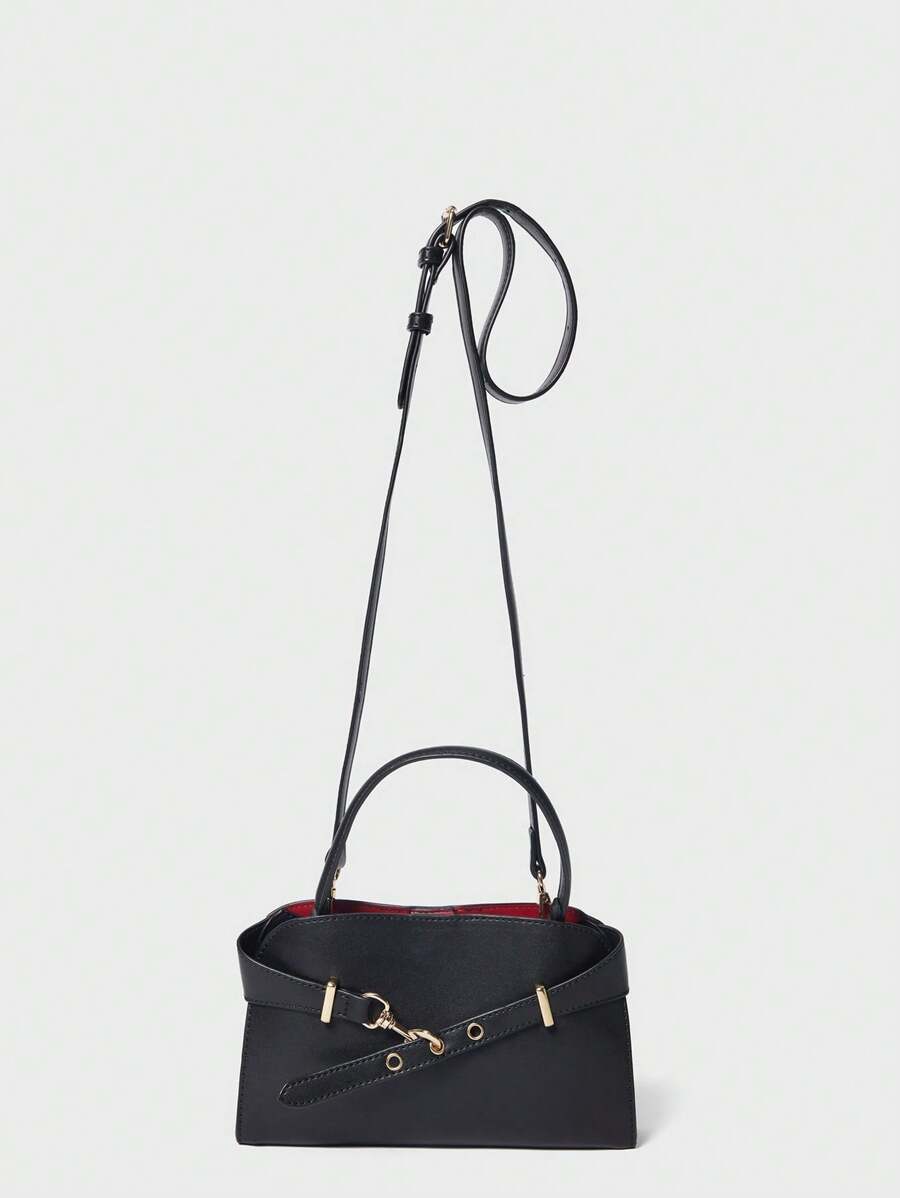 MORS — Equestrian Top Handle Bag Black
