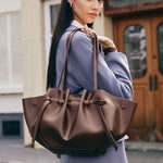 CHIFFONNÉ — Ruched Oversized Tote Bag