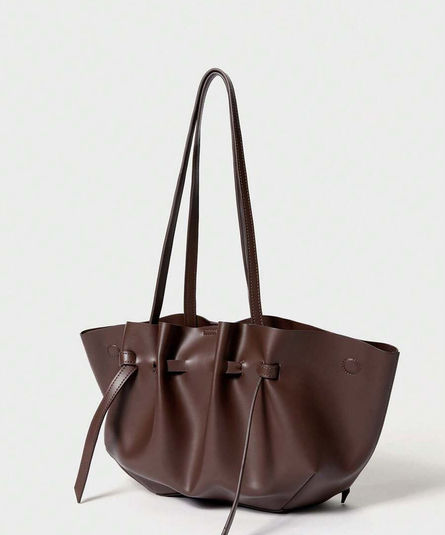 CHIFFONNÉ — Ruched Oversized Tote Bag