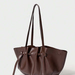 CHIFFONNÉ — Ruched Oversized Tote Bag