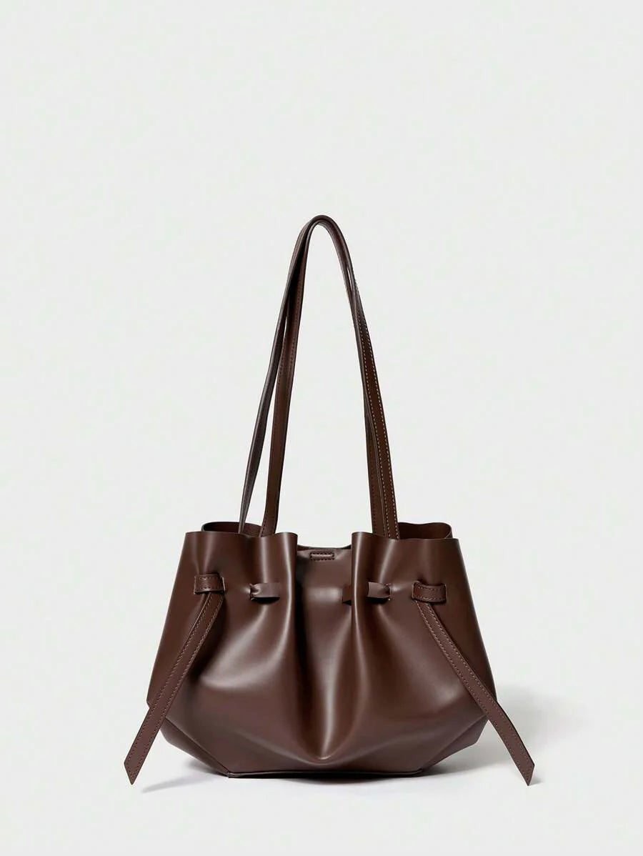 CHIFFONNÉ — Ruched Oversized Tote Bag