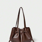 CHIFFONNÉ — Ruched Oversized Tote Bag