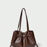 CHIFFONNÉ — Ruched Oversized Tote Bag