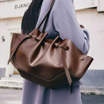 CHIFFONNÉ — Ruched Oversized Tote Bag