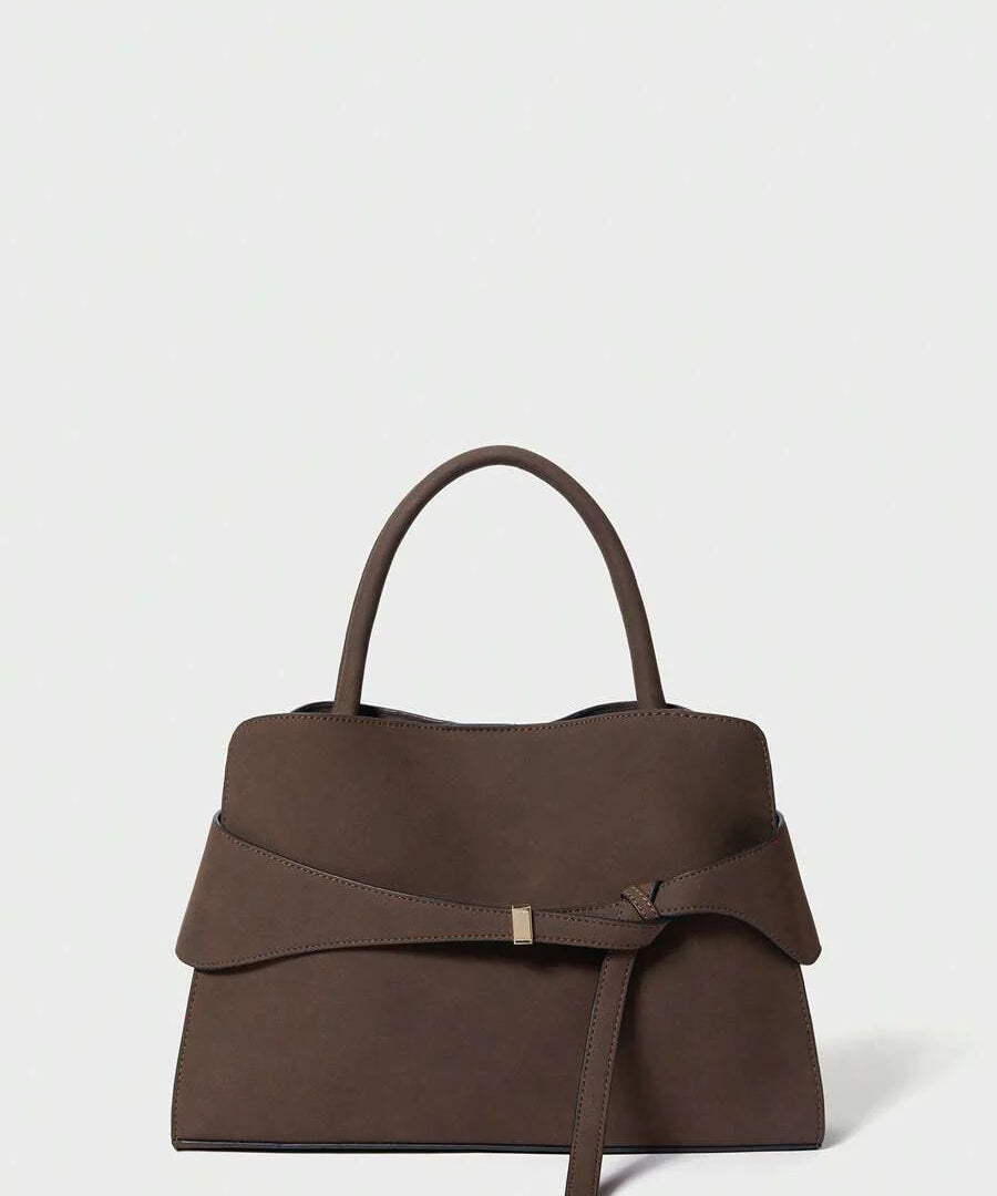 BRIDE — Buckle Strap Top Handle Bag